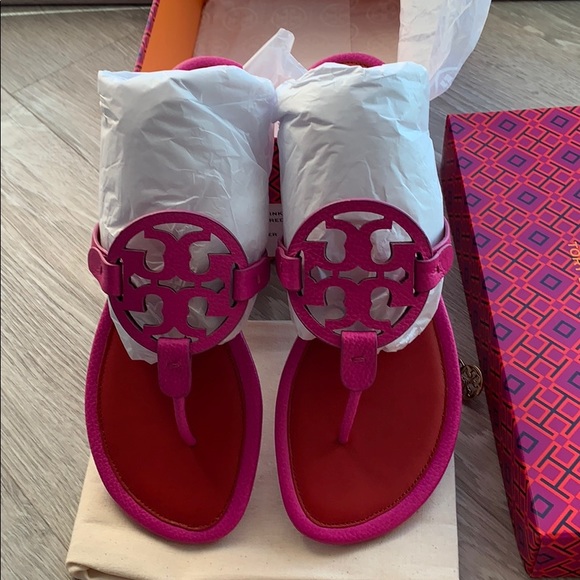 Tory Burch Shoes - NIB Tory Burch imperial pink Miller sandals